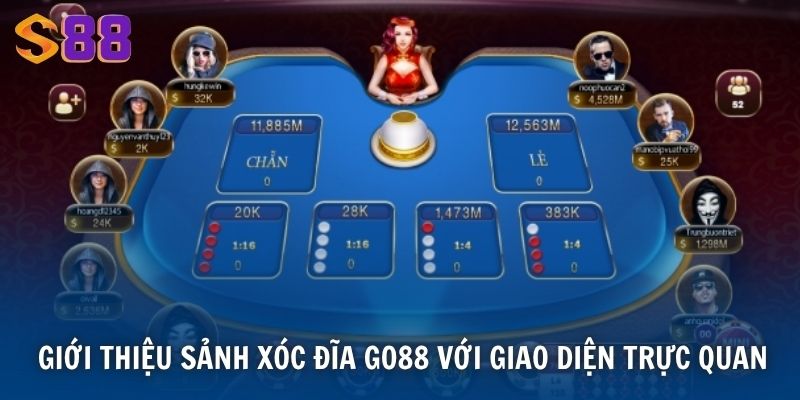 Giới thiệu sảnh Xóc Đĩa Go88 với giao diện trực quan