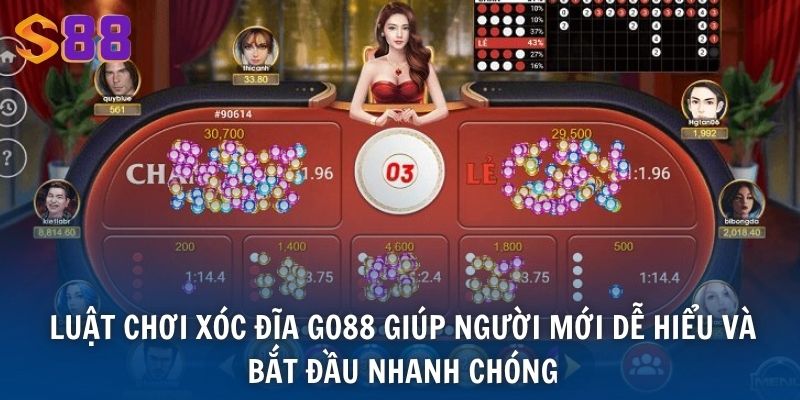Luật chơi Xóc Đĩa Go88 giúp người mới dễ hiểu và bắt đầu nhanh chóng